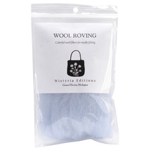 Wistyria Editions Wool Roving 12&quot; .22oz-Pale Blue. - £6.18 GBP