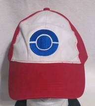 Pokémon Baseball Hat - Pre-owned (Red &amp; White Panels, Adjustable) - £12.42 GBP