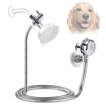 Pet Shower Set With 8.2Ft Hose For Bathroom Shower Arm (Adhesive Holder) - $37.99