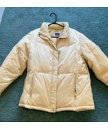 Winter jacket coat zipper snap button with attached hood down filled - $373.83 MXN