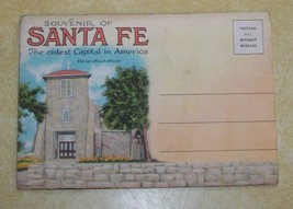 Old Linen Pc Postcard San Miguel Mission Church Santa Fe Az Saint Michael Santos - £20.47 GBP