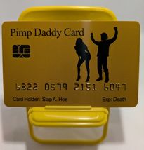 Aromabug Funny Fake Bankcards, 8 PACK: OFFICIAL PIMP DADDY Card (Free Sh... - $19.75