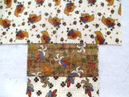 Fabric Red Rooster &quot;Corny Oak&quot; Quilter&#39;s Fall Sampler Leaves Corn 4 Pcs $5.00 - £3.73 GBP