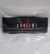 Supreme New York X Jordan Headband FW24 Brand New Authentic Black Red - £49.55 GBP