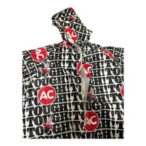 AC Delco Tough Tyvek Jacket 80s  90s all over Car Parts Spark Plug Flames 1/4zip - £19.97 GBP