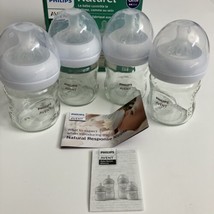 Philips Avent Natural Glass Baby Bottle 4 0z - 4 pack - USA glass - $24.87