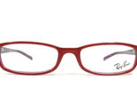 Ray-Ban Eyeglasses Frames RB5089 2216 Red Clear Purple Rectangular 50-17... - £55.35 GBP