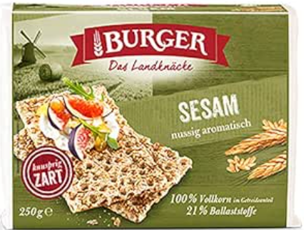 Burger Das Landknaecke - Sesam 250g - £2.53 GBP