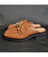 Time and Tru Women&#39;s Backless Loafer Mules 8 M Tan NWT Memory Foam Comfort - $359.73 MXN