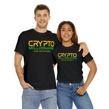 Crypto Millionaire Graphic Black, Gold &amp; Green T-Shirt Soft Cotton Sizes S-XL - £19.76 GBP