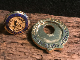 Vtg 50 &amp; 60 years Service Pin Grand Lodge F &amp; A.M. Of Pennsylvania Gold ... - £23.59 GBP