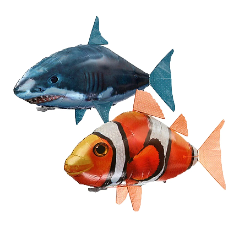 Rol shark toys air swimming rc animal infrared fly balloons clown fish toy for children thumb200