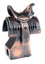 Western Saddle Die Cast Metal Collectible Pencil Sharpener - $8.95