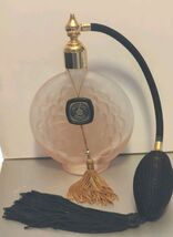 Vintage Victoria&#39;s Secret Glass Victorian Perfume Bottle Black Tassel At... - $27.85