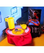 OOAK Dollhouse Spiderman Boys Bedroom Table Chair Set Handmade Fits Lovi... - £10.08 GBP