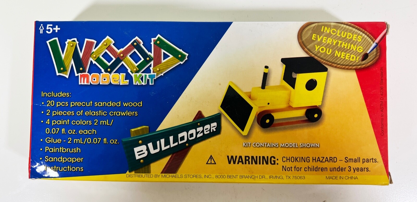 Wood Model Kit - Bulldozer (BRAND NEW) SEE PHOTOS - $4.64