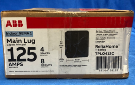 ABB ReliaHome TPLQ412C Load Center - 125 Amp - 4 Space 8 Circuit - Used - $34.64
