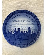 Royal Copenhagen Bicentennial 1776 Congress 1976 Plate - $20.33 CAD