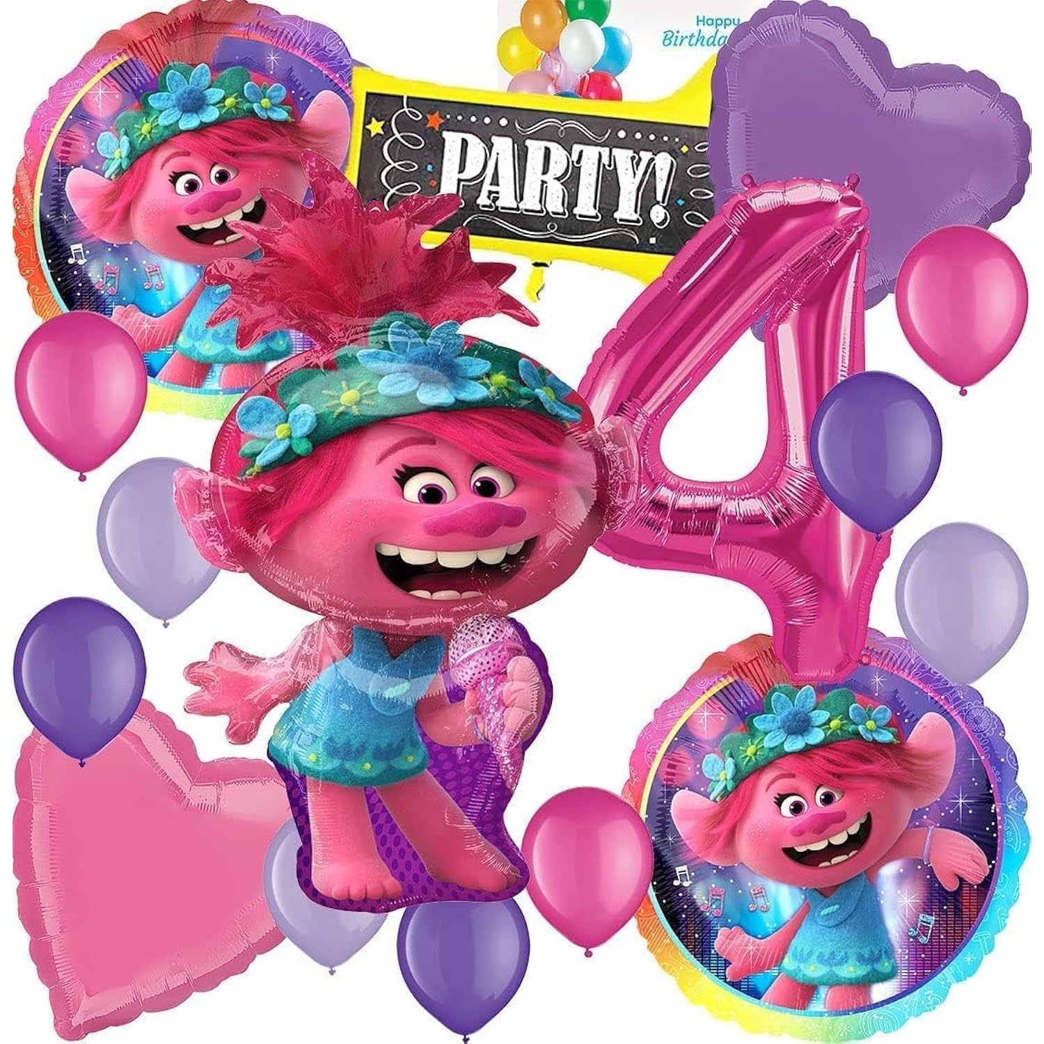 Amscan Foil Balloons, For Trolls World Tour Party Collection, Party Accessory, M