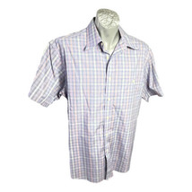 Orvis Mens Shirt Sz L Short Sleeve Camp Multicolor Check Short Sleeve Co... - $35.58