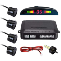 4 Sensors LED Display Car Parking Sensor Kit Reverse Backup Radar Monitor System - £25.71 GBP