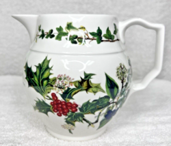 The Holly and The Ivy by PORTMEIRION 4 3/4 inch Jug Pitcher Nice Shape - $44.55