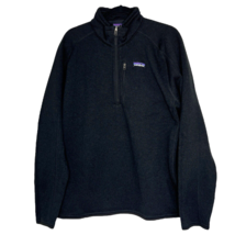 Patagonia Men&#39;s XL Better Sweater 1/4 Zip Fleece Jacket Pullover Black 25523 - £58.29 GBP