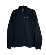 Patagonia Men&#39;s XL Better Sweater 1/4 Zip Fleece Jacket Pullover Black 2... - £57.98 GBP
