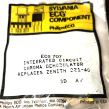 ECG707 Chroma Demodulator rep. zenith 221-4g INTEGRATED CIRCUIT - £5.09 GBP