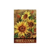Ashland Sunflower Welcome Fall Garden Flag,12&quot; x 18&quot; - £11.06 GBP