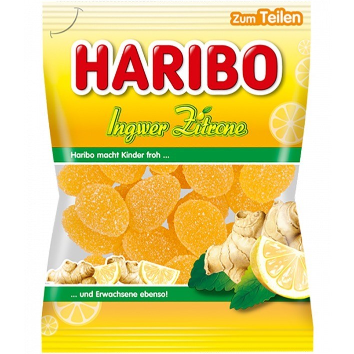 Haribo - Ginger Lemon (Ingwer- Zitrone)-160g - £3.74 GBP