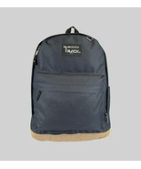 BLACK Backpack School Bag Pack Leather Bottom Hiking Day Ruksack Book Ca... - £15.68 GBP