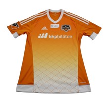 Houston Dynamo Shirt Men S Orange Adidas Print Dynamic Style Active Top Tee - $18.69