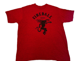 Fireball Whiskey T -shirt 2XL Liquor Red Promotional Party Festival - £14.38 GBP