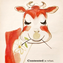 1959 Gulf Oil Corporation Advertisement Gasoline &amp; Oil Cow Vintage DWF13 - $548.13 MXN