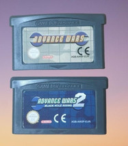 Advance Wars + Advance Wars 2 Nintendo GBA Advance Games - £20.19 GBP