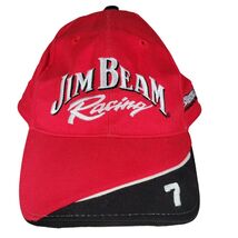 JIM BEAM RACING CAP HAT BOBBY GORDON #7 MOTORSPORTS RED &amp; BLACK - $6.49