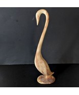 Swan Garden Ornament 15 inch Wood Appearance (Ceramic) - £36.81 GBP