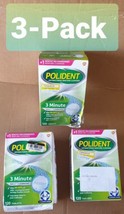 (3-Pack) Polident 3-Minute Antibacterial Denture Cleanser Whitening 120 ... - $14.01