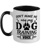 Dogs Mugs Dog Training Voice Black-2T-Mug  - £14.14 GBP