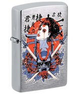 Asian Warrior with Swords  ZIPPO LIGHTER - $33.20
