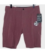 TRUNKS | Maroon multi-functional hybrid shorts beach to street | Men&#39;s s... - $38.37 CAD