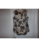 Vintage Talbots sleeveless blouse 12 whimsy preppy classic - $10.00 CAD