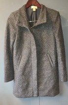 LOFT Women’s Size XS Wool Blend Pea Coat Zipper Gray Tweed Jacket. - €22,02 EUR