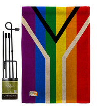 Gay Flag of South Africa Burlap - Impressions Decorative Metal Garden Pole Set G - £26.84 GBP