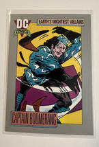 DC Comic Card 1992 Series I Earth&#39;s Mightiest Villains Captain Boomerang... - £1.56 GBP