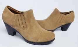 Montana Ankle Boots Booties Suede Leather Western Cowboy Camel Tan Women... - $33.80