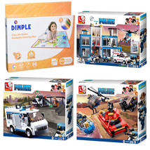 SlubanKids Building Blocks Set (3) 1117 Pcs &amp; Dimple coloring mat Toy For Kids - £95.08 GBP
