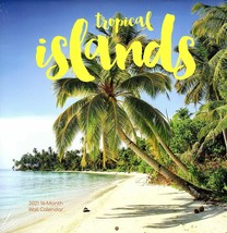 Tropical Islands - 2021 16 Month Wall Calendar - Durable Paper - £8.92 GBP