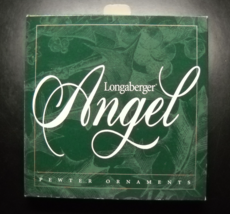 Longaberger Christmas Ornaments 1998 Angel Ornaments Set of Four Pewter ... - £9.43 GBP